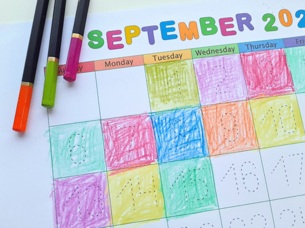 2026 Monthly Calendars (4-in-1) – Trace, Color or Write Numbers ...
